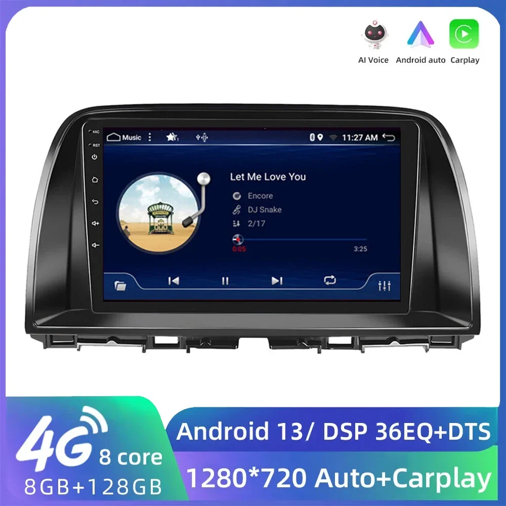 

2DIN Android 13 For Mazda CX5 CX-5 CX 5 2012-2015 Car Radio Stereo Multimedia Navigation GPS Video Wireless Carplay Auto DSP RDS