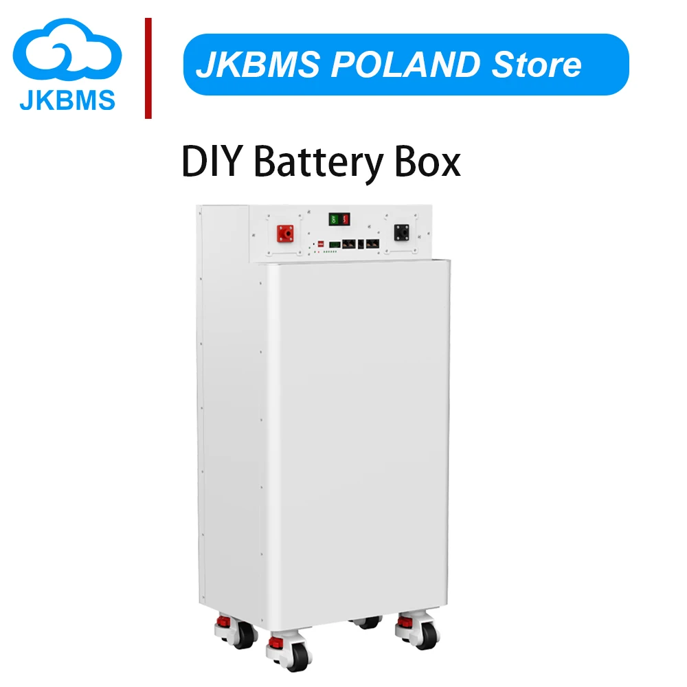 Pojemnik na baterie JKBMS do systemu magazynowania energii PB2A16S20P, 16S, 48V, 280AH, 320AH, 15KWH, CAN/RS485, LiFePO4, inteligentny system zarządzania baterią (BMS).