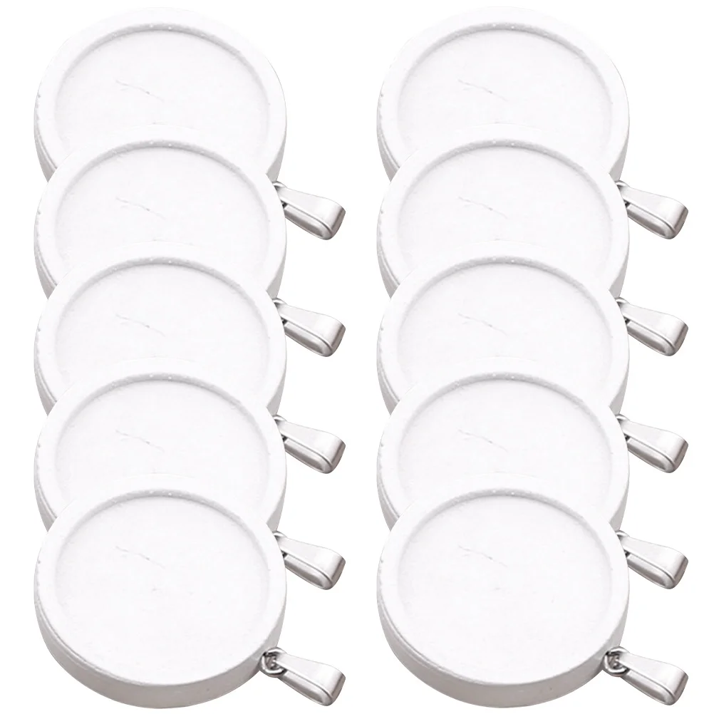 

10Pcs Wooden Bezel Pendant Trays DIY Jewelry Making Craft Blank Tray Round Shape Accessories Pendant Trays Wooden Tray Charms