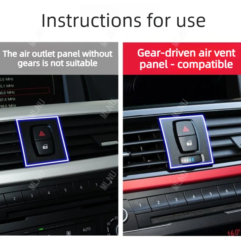 Carbon Fiber Texture Interior Trim For BMW 3 Series F30 Accessories 2019/2018 Anti-Scratch Shockproof Non-Reflective 2012-2017