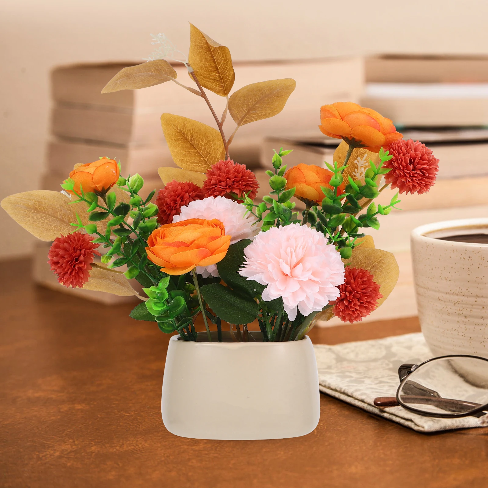 

Realistic Artificial Potted Plants Lifelike Fake Bonsai Decorative Flower Ornament For Home Office Desktoplifelike Plastic Plant