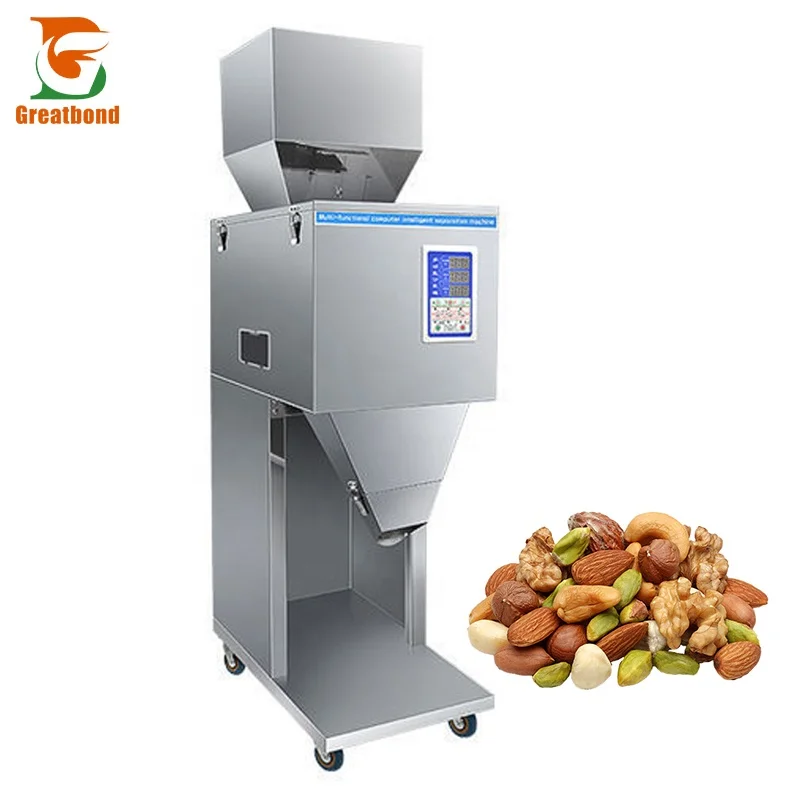 1KG 5Days Shipment Large Size Digital Control  Nut Coffee Bean Powder Herbs Commercial Quantitative Weighing Filling Machine