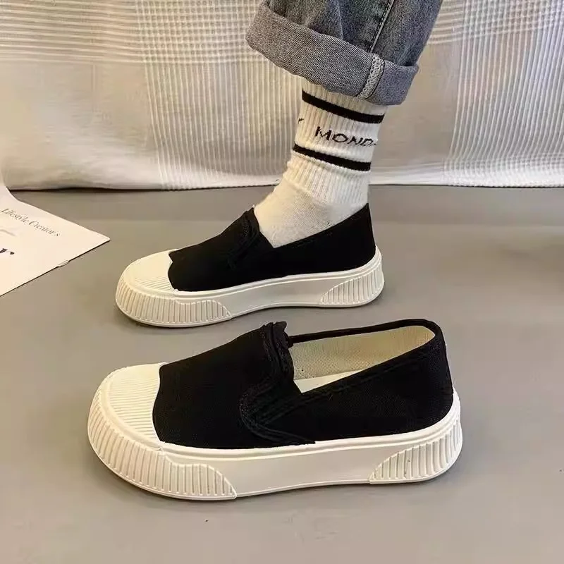 軽量ソフトボトムキャンバススリッポン女性用シューズ北京スタイル通気性快適レディースシューズ夏新作