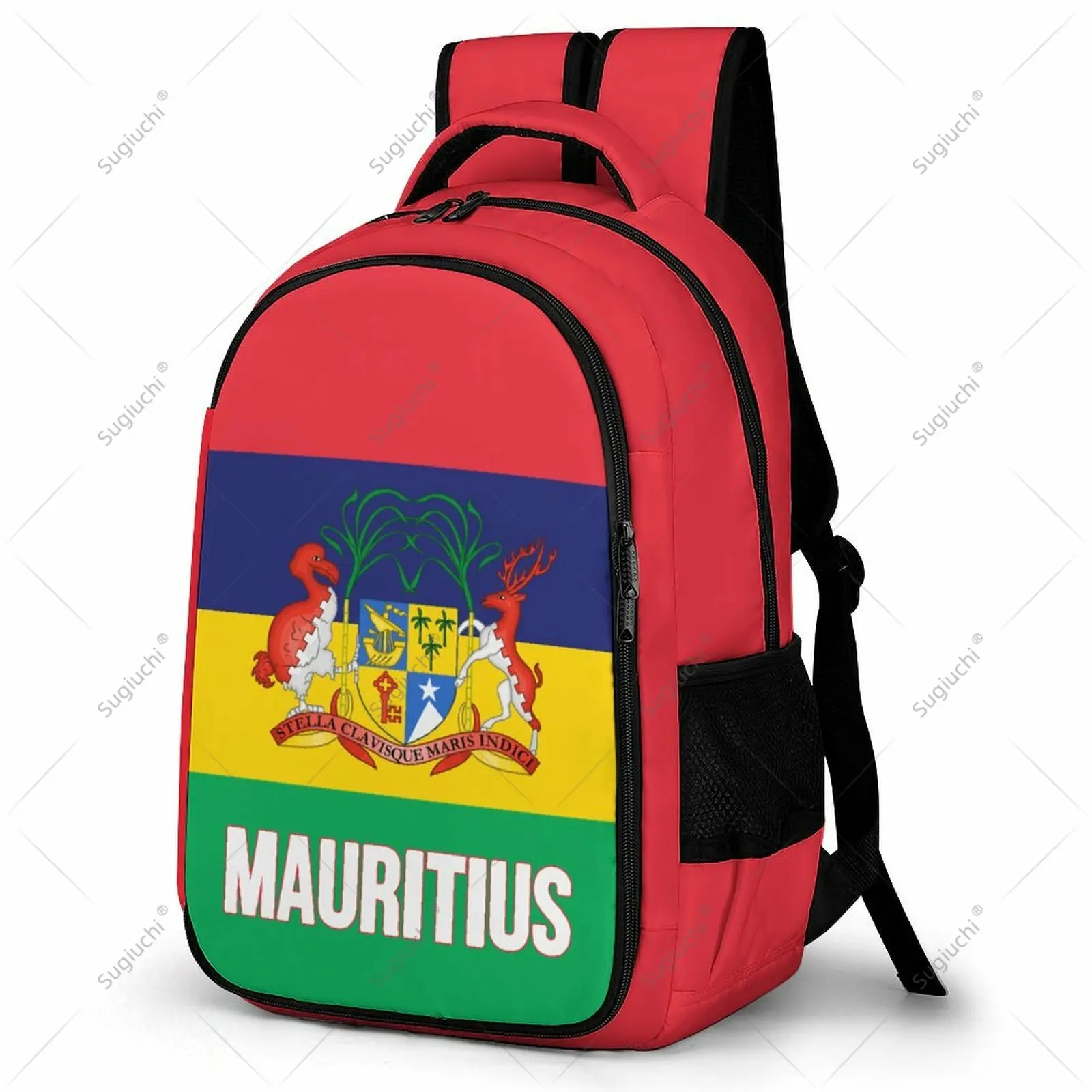 

Backpack Mauritius Flag Student Schoolbag Smart Business Travel Leisure Backpack Laptop Back Pack Office Work Bag