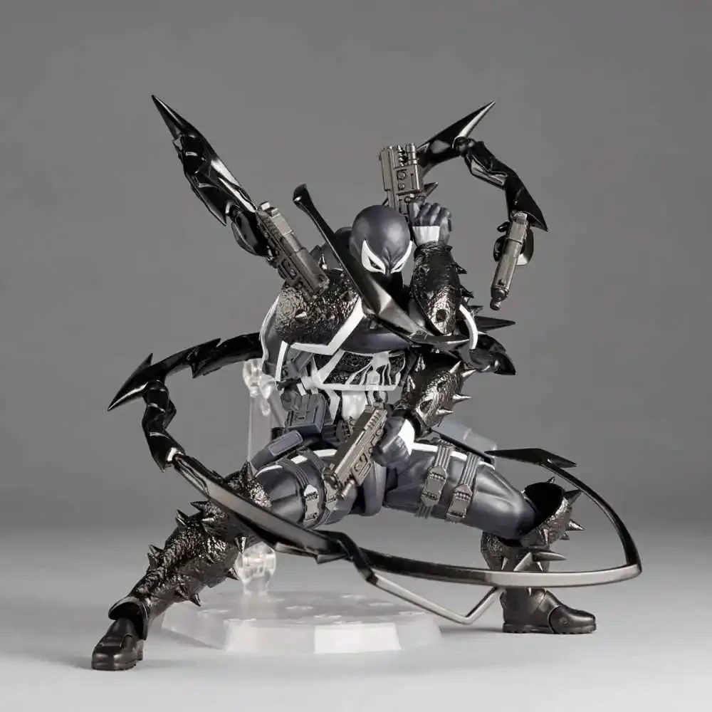 

In Stock Kaiyodo Agent Venom Revoltech AMAZING YAMAGUCHI Anime Collection Model Toys Eugene "Flash" Thompson