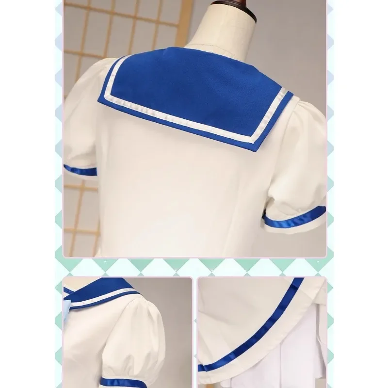 ชุดคอสเพลย์สาวน้อยน่ารักสไตล์อนิเมะญี่ปุ่น ชุดนักเรียนหญิง ชุดกะลาสี ชุดเดรสสีขาว สำหรับงานฮาโลวีน งานคาร์นิวัล งานปาร์ตี้ งานแสดงบนเวที ปี 2025