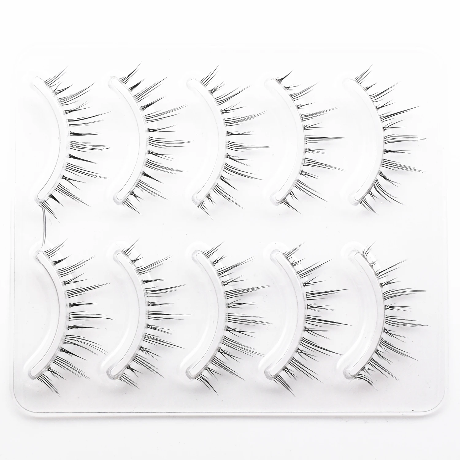 5 Pairs Manga Lashes Natural Lashes Soft False Eyelashes Little Devil Lashes Anime Lashes Full Strip Lashes Band Eyelash Makeup