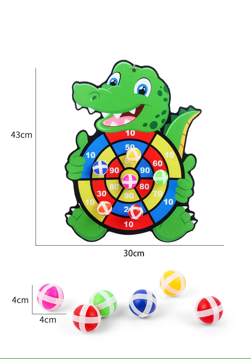 Gry edukacyjne dla dzieci Dart Board Baby Toy Stickey Ball Dart Sporty halowe Dziecięce gry Montessori dla dzieci w wieku od 3 do 7 lat