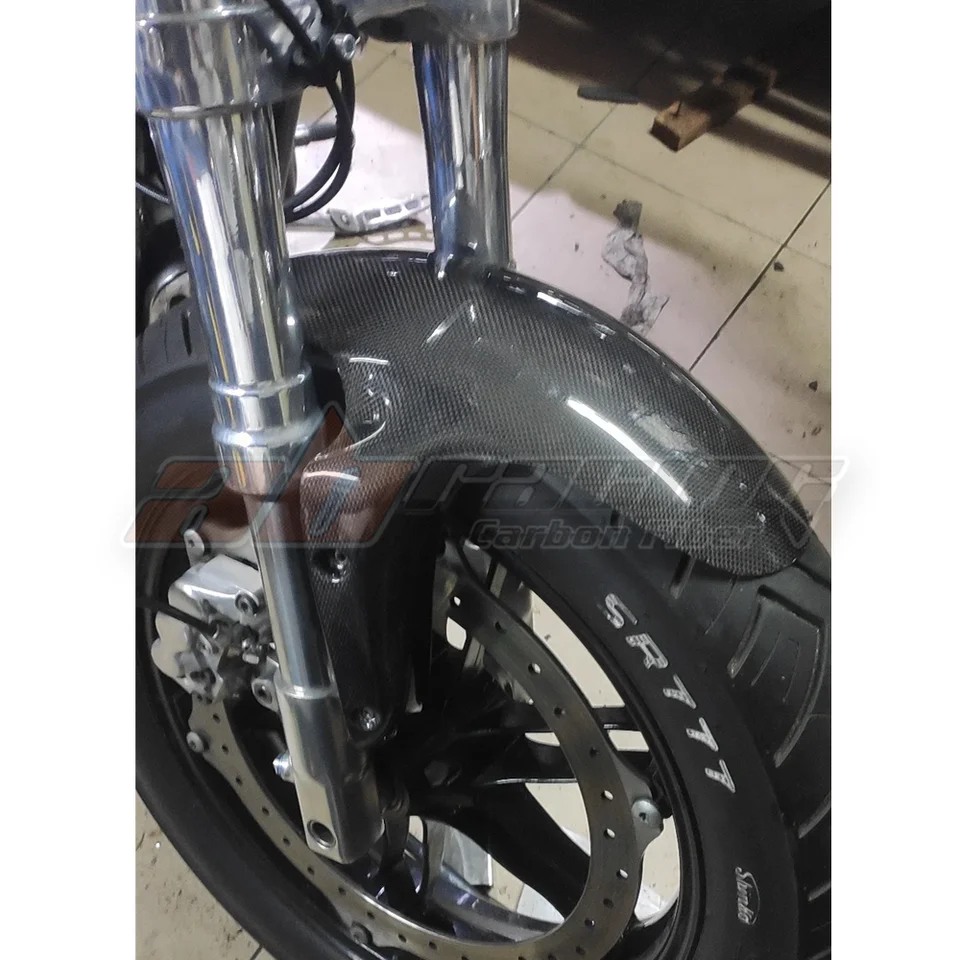 Front Fender Tire Mudguard Cover Hugger In 100% Carbon Fiber For