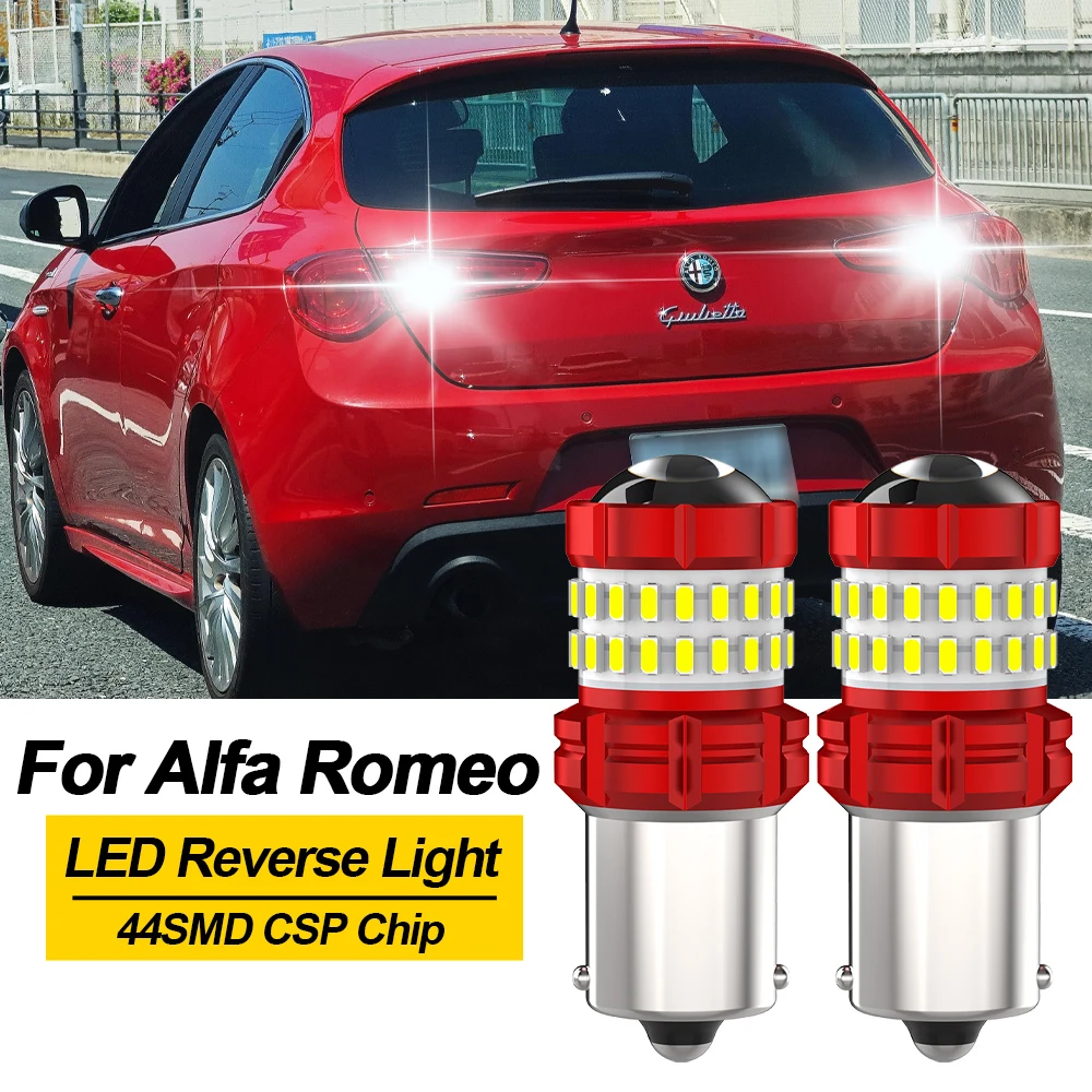 

BMTxms 2X 1156 BA15S P21W LED Reverse Backup Light Canbus For Alfa Romeo Giulietta 145 146 147 156 166 159 GTV Spider Brera Mito