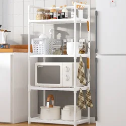 Multi-Layer Kitchen Rack Household Microwave Stove Shelf Multi Scene Bathroom Living Room Shelf Pantry Closet Kitchen Organizer