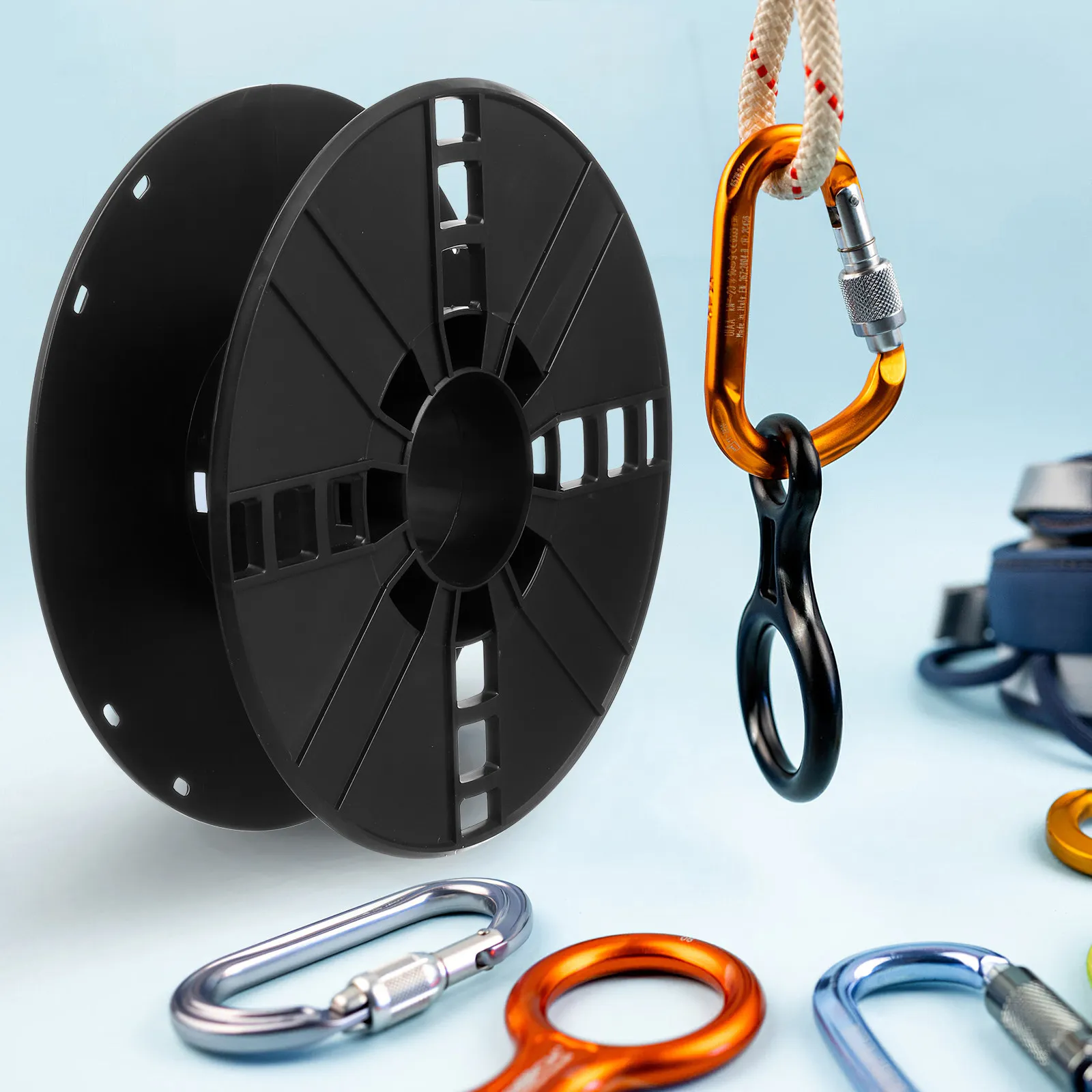 Cord Storage Reel 88Mm Compact Lightweight Plastic Cable Reel for Extension Cord Hose Electrical Wire Management Outdoor Indoor