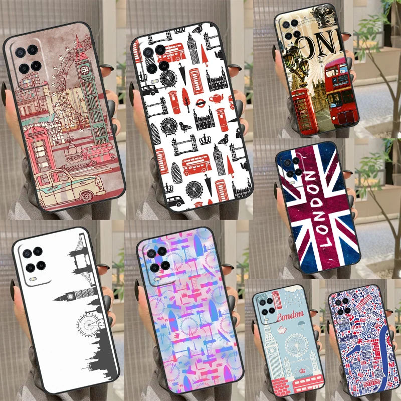Чехол с лондонским британским союзом и Джеком для OPPO A17 A16 A15 A78 A98 A54 A74 A94 A76 A96 A77 A52 A72 A5 A9 A53 A54s A57s Чехол с лондонским британским союзом и Джеком для OPPO A17 A16 A15 A78 A98 A54 A74 A94 A76 A96 A77 A52 A72 A5 A9 A53 A54s A57s
