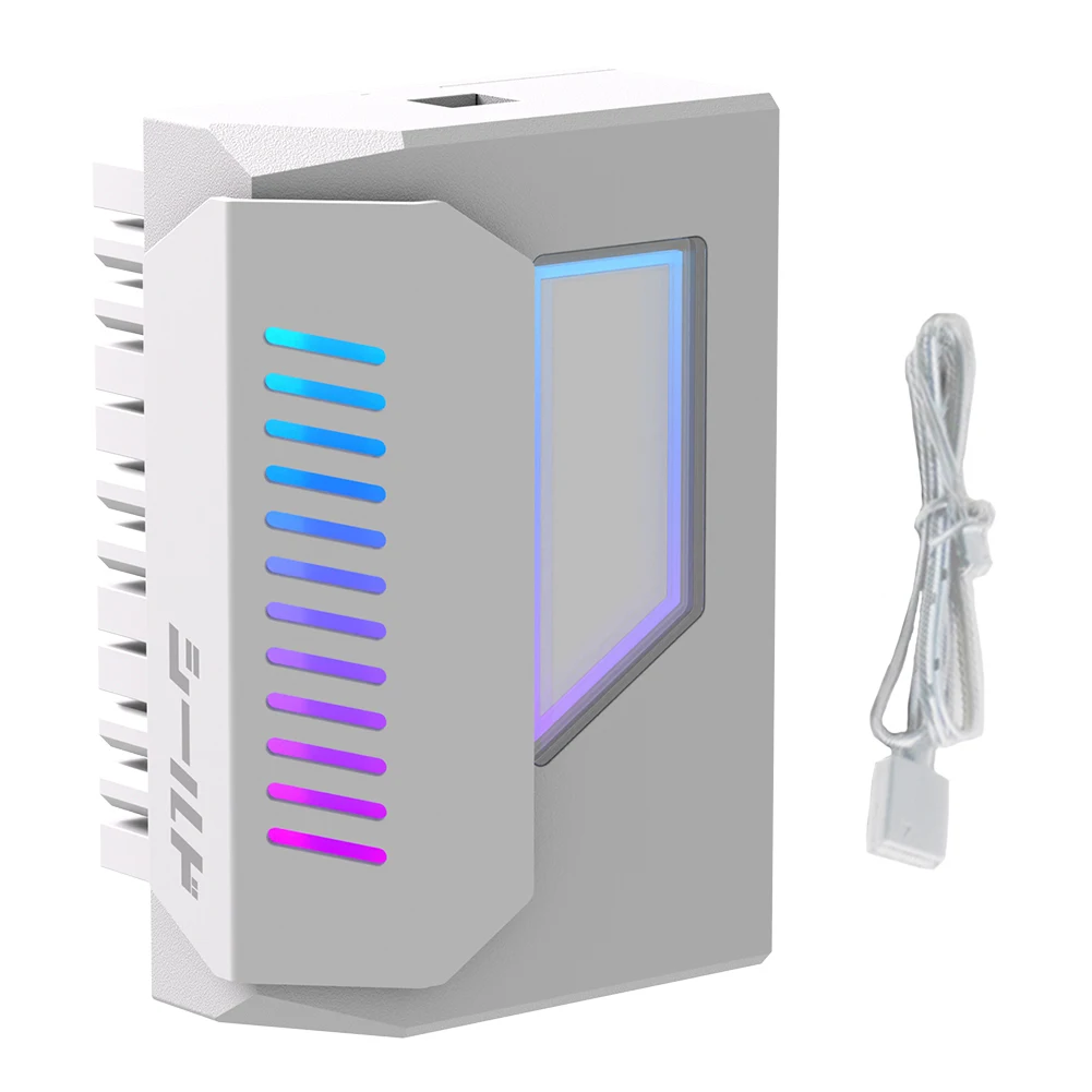 

ATX 24 Pin To 180 Degree Power Plug Adapter with Infinity Mirror ARGB Light 24-Pin Angle Adapter DIY Mounting Accessessory