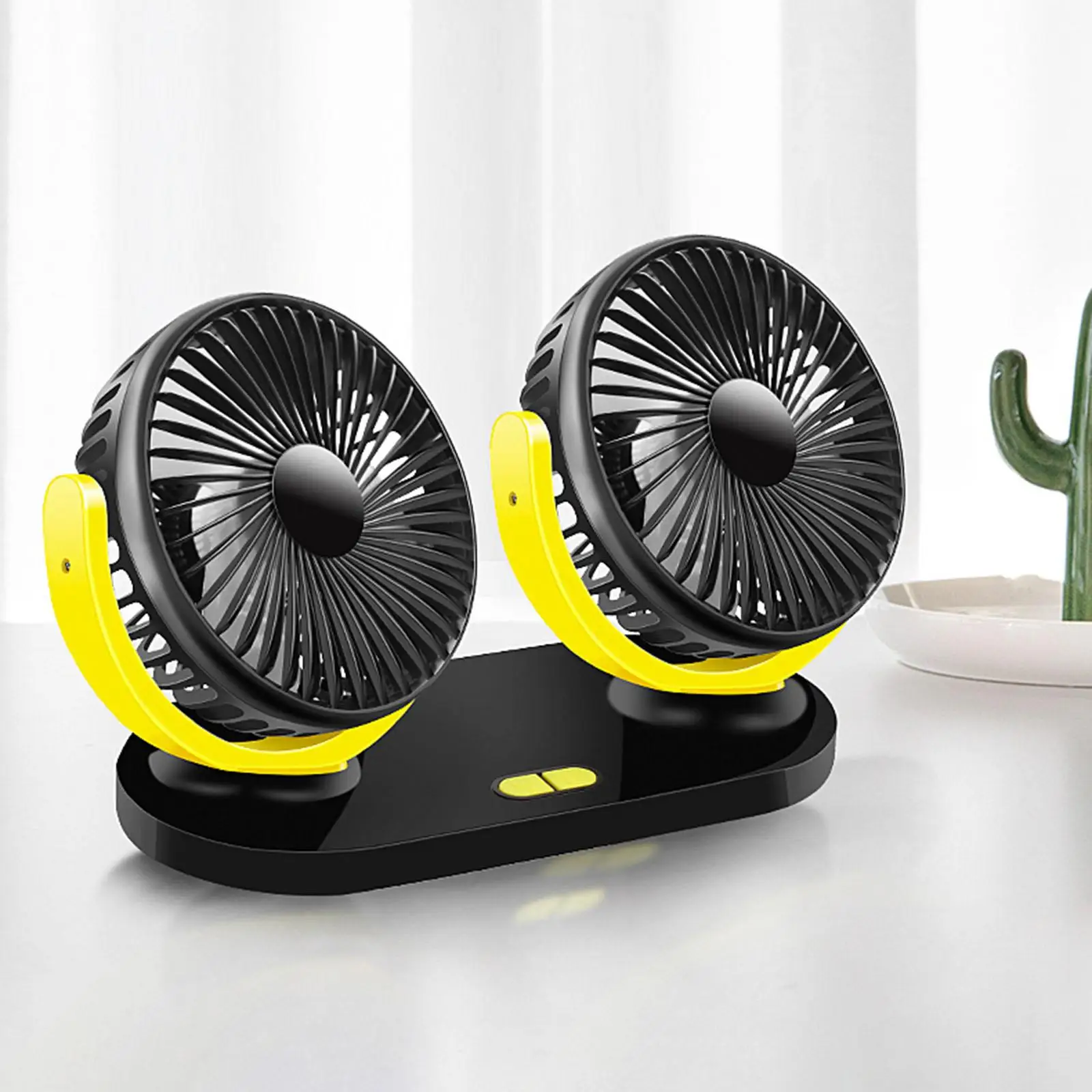 

Electric Car Cooling Fan with 360 Degree Rotatable Auto Fan Fit for Vehicle