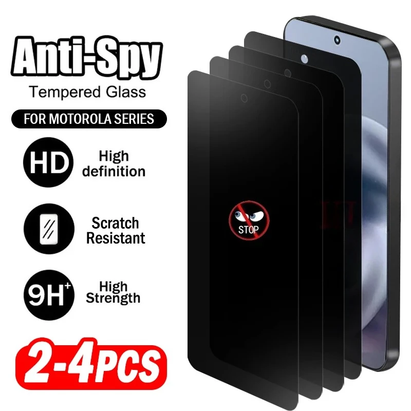 2-4pcs Privacy Anti-spy Tempered Glass For Motorola G86 G56 G05 G15 Power G54 G14 G53 G73 G23 G13 G84 G82 G52 Screen Protectors
