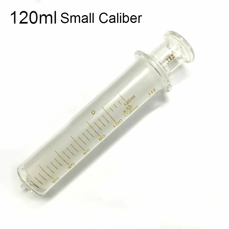 Glass Syringe 100 ml with Metal Luer Lock / Glass Caliber Glass Sample Extractor Injector Lab Glassware Reusable 100 CC 1/PK