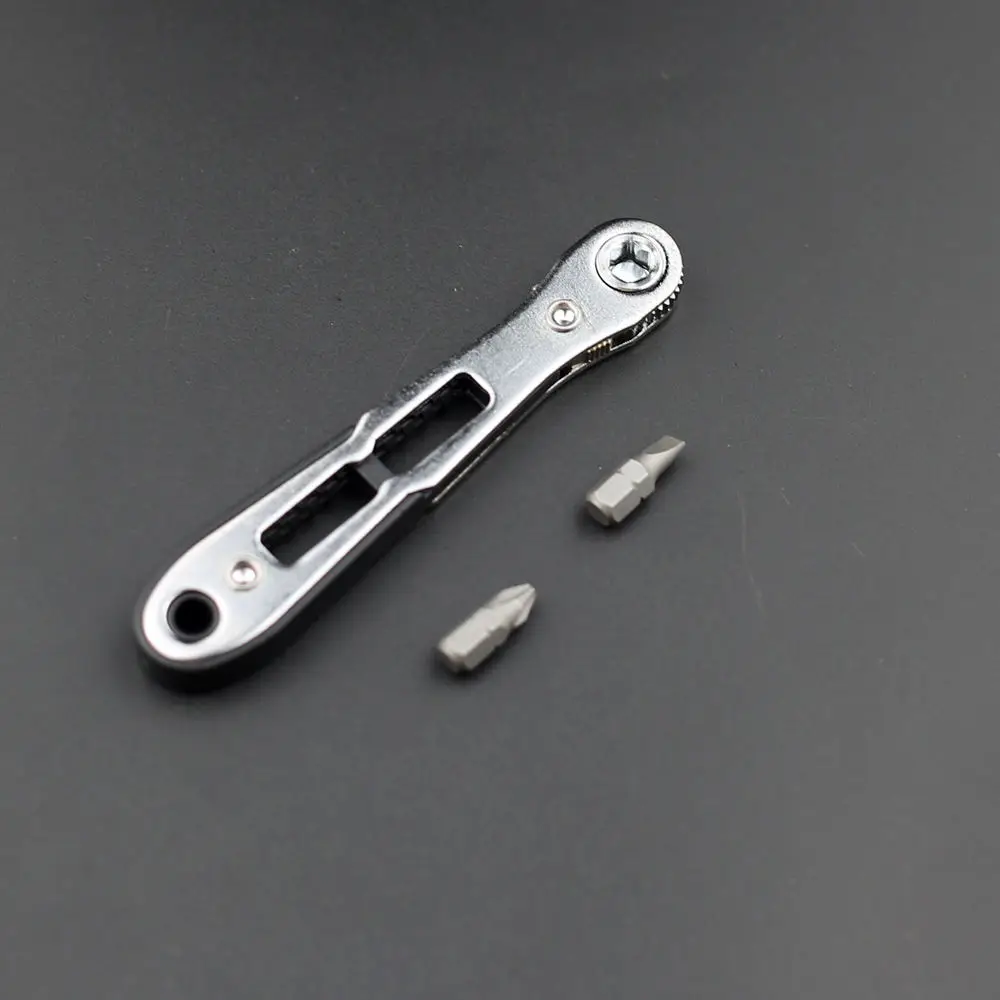 Adjustable Ultra Thin Ratchet Wrench Dual Direction Driver L Shape Tool For Narrow Corner Electronics Automotive Repair Kits