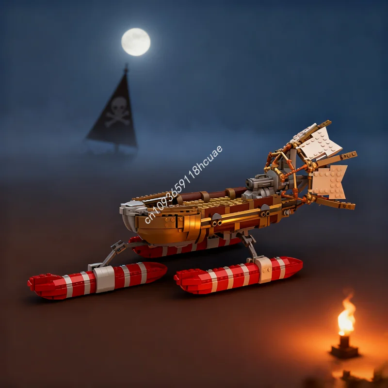 1290pcs MOC Fisherman S Speedboat Gamesed Model Building Christmas Gift Blocks Toys Architecture Assemble Idea Education Brick #1