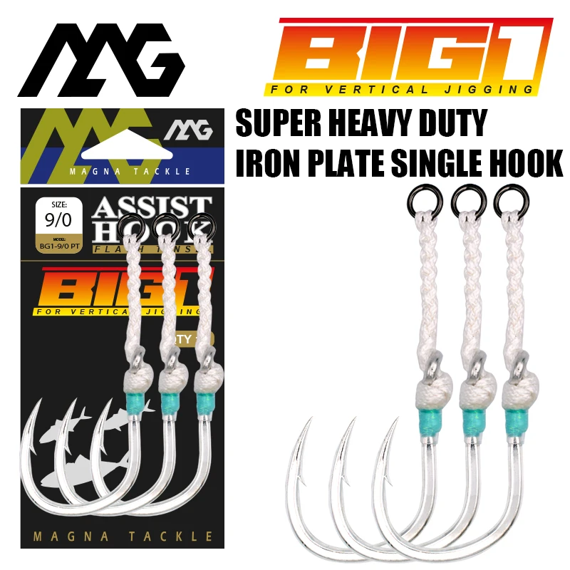 MAG Strong BG1 Hook Single Jig Hook Slow Jigging Hooks Fishing Jighook Assis hooks Fishhooks Jig Hook