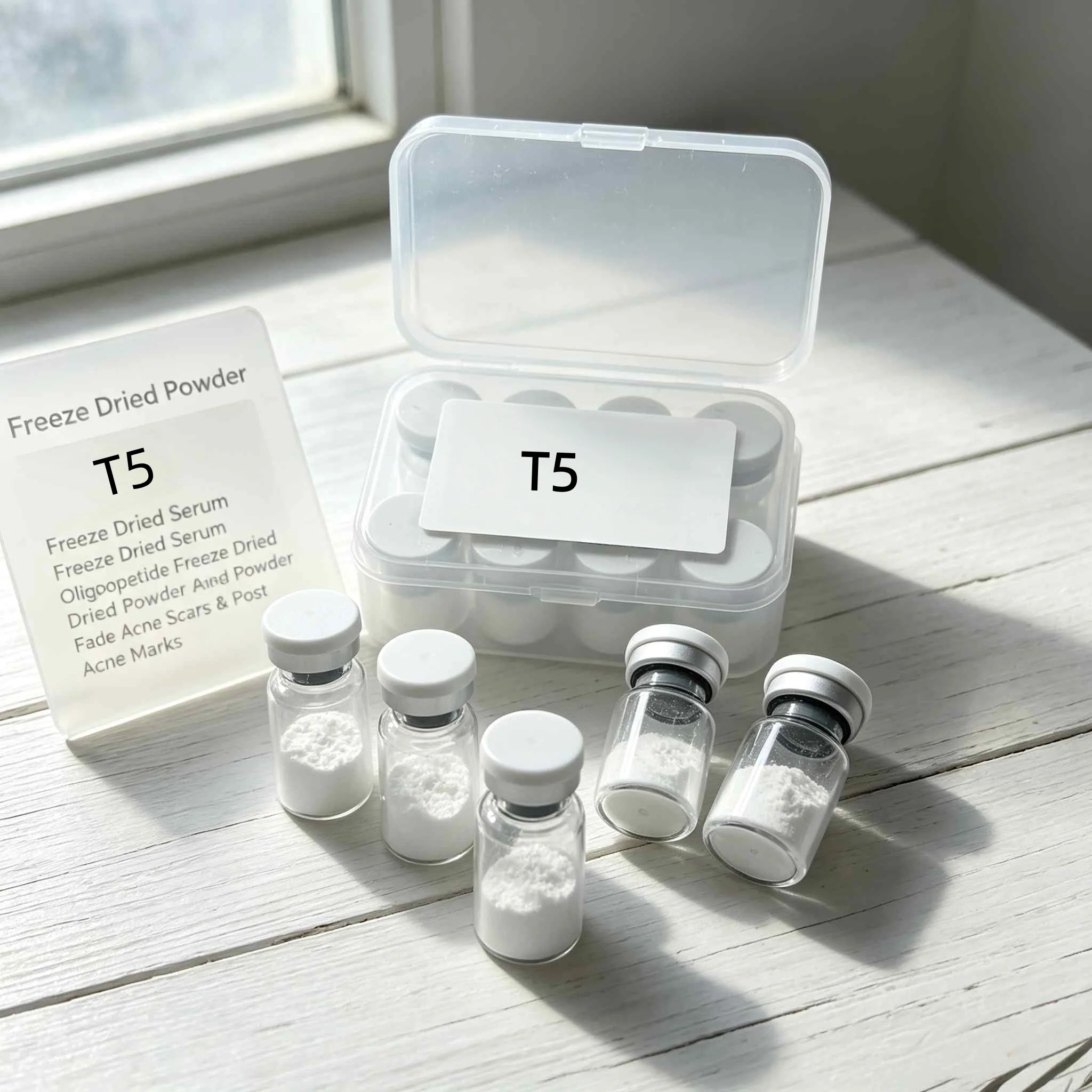 Random Cap Colors. Production Date As Per Actual Goods. 1 Box Contains 10 Vials. Premium Beauty Freeze-Dried Powder.