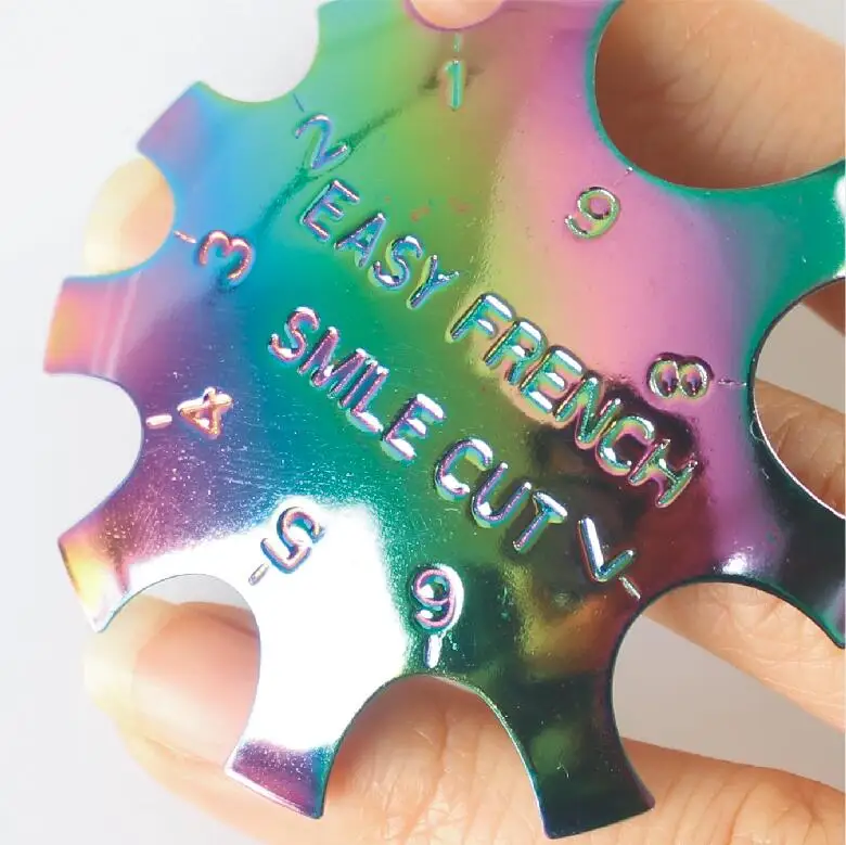 1Pc 금속 네일 커터 프랑스어 V 모양 팁 가장자리 트리머 C 곡선 미소 라인 Q 커터 아몬드 관 네일 도구 매니큐어 DIY