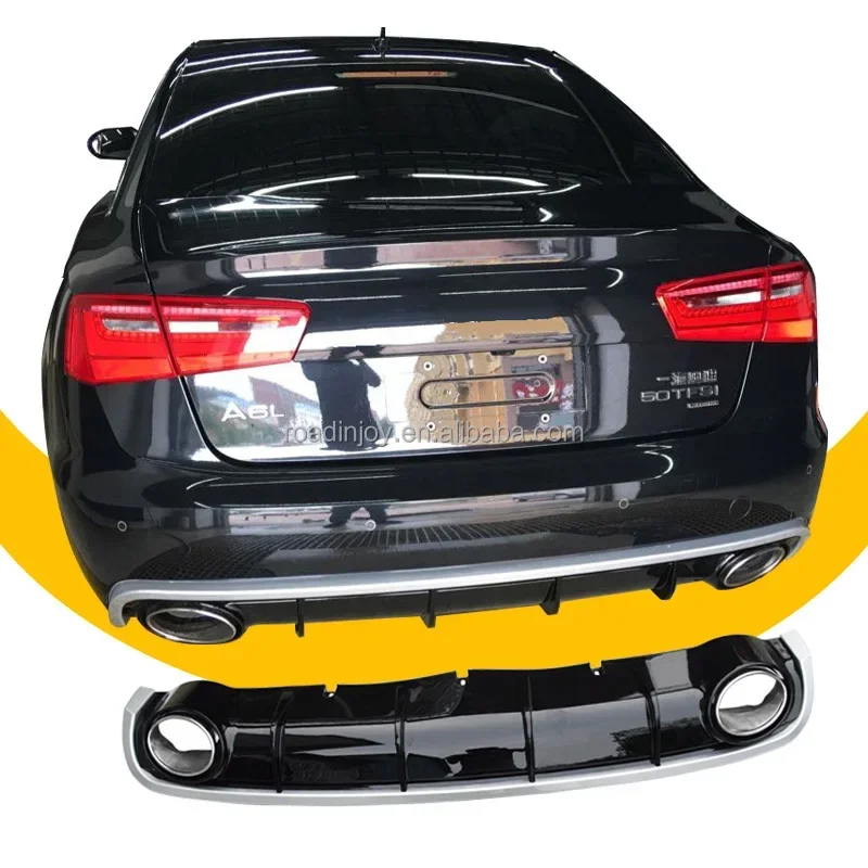 

2012-2015 RS6 Rear diffuser For A6L A6 C7 Upgrade Style Car Bumper Diffuser