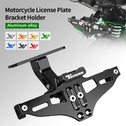 For Yamaha TENERE 700 TENERE900 XT600Z XTZ660 TENERE Motorcycle Adjustable Tail Tidy Rear License Plate Holder With Led Light