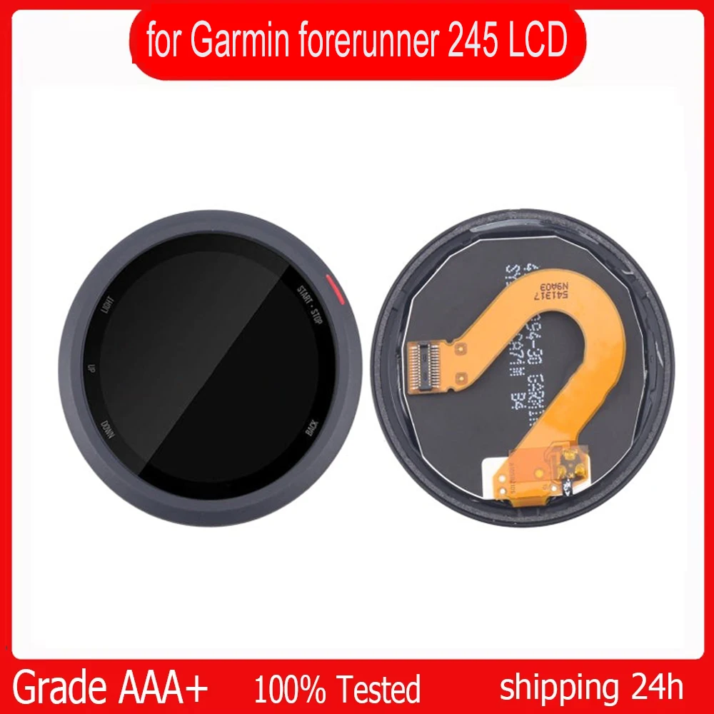 LCD Screen for Garmin forerunner 245 Forerunner 245 Music LCD Display Screen Digitizer Assembly Repair Parts