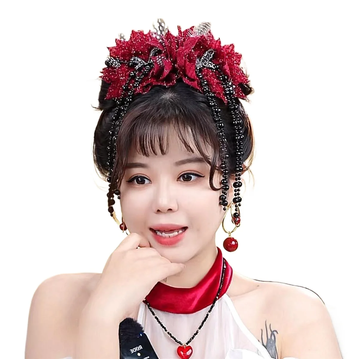 2024 New Women Elegant Trendy Casual Tassels Beads Flower Butterfly Grip Clip Shark Hair Clip Female New Headwear Accessories - Image 6