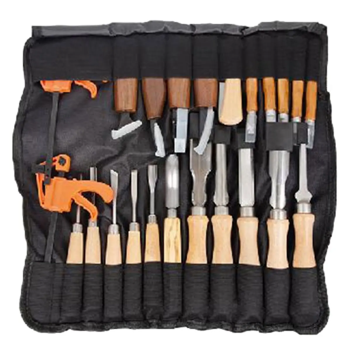 【UPGRADED VERSION】23Pcs Wooden Carving Chisel Set, Woodworking Tools with Pouch for Carving Projects,Ideal for Beginners and Pro