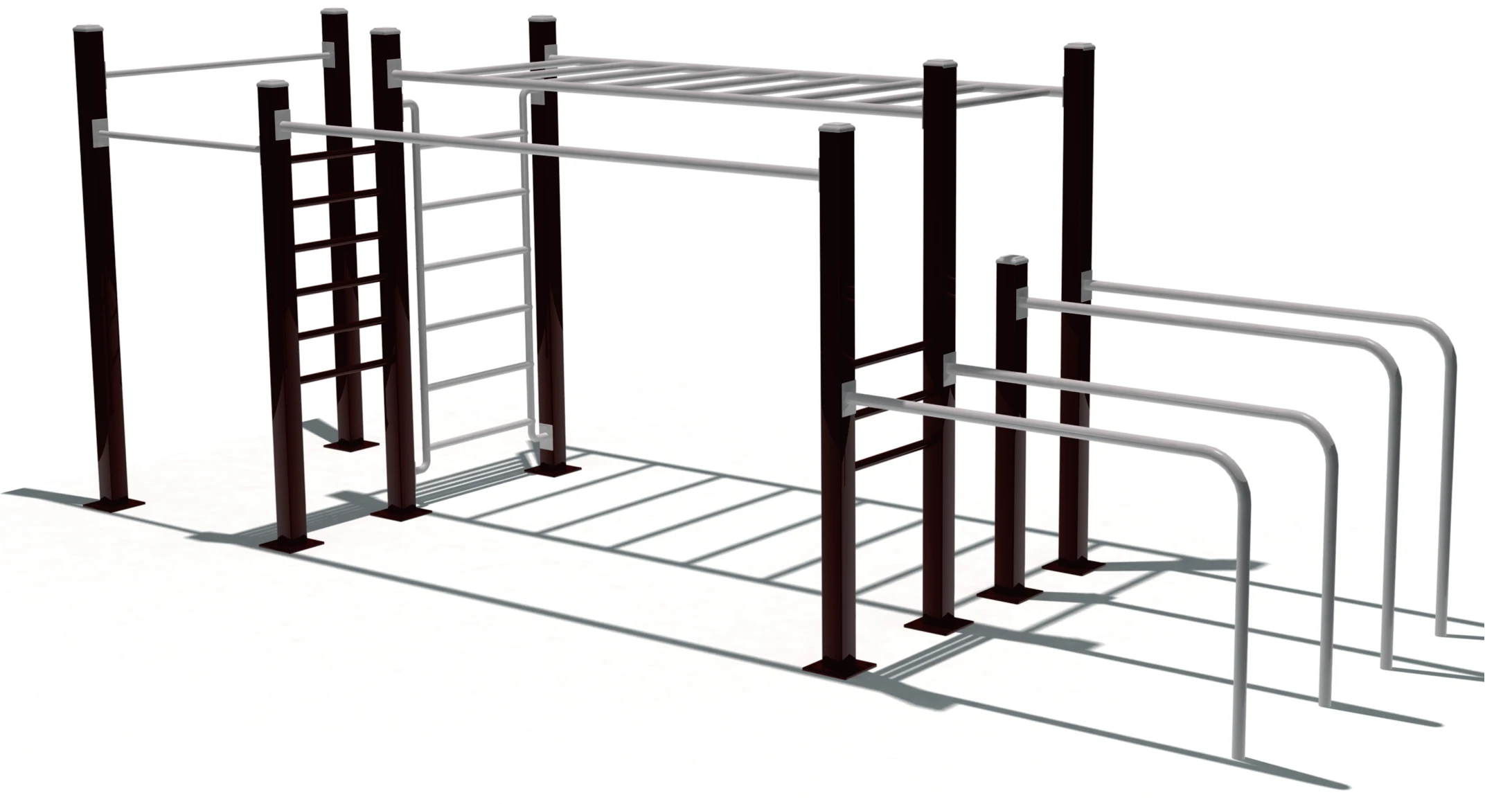 Flyingkids Outdoor Workout Station with Galvanized Steel for Adults Exercise Training