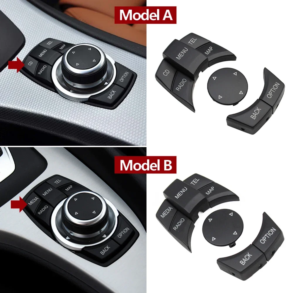 Car CIC IDrive Multimedia Control Knob Menu Button Keys For BMW X1 X5 X6 1 3 5 Series E84 E90 E91 E92 E70 E71 E72 E60 E87 E88