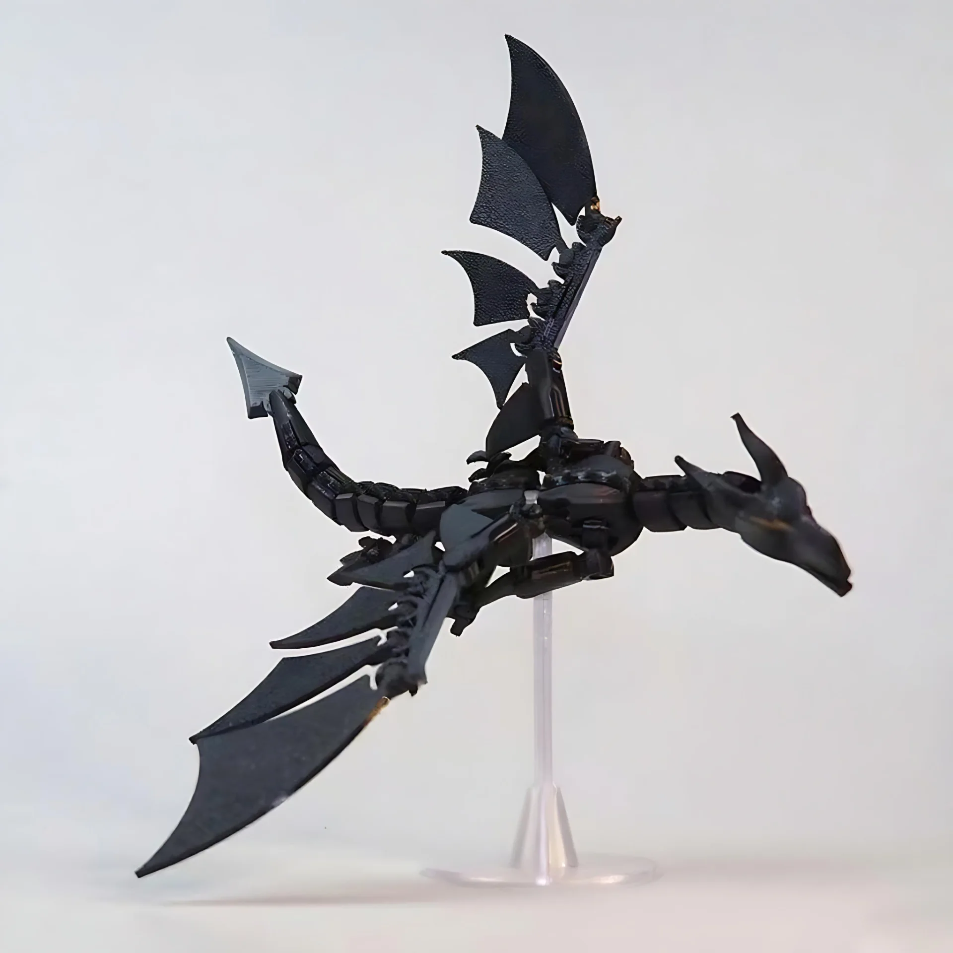 ثلاثية الأبعاد الطباعة المفاصل المنقولة الميكانيكية النار التنين الطائر التنين نموذج بازل أطفال اليدوية DIY تجميعها لعبة سطح المكتب ديكور #4