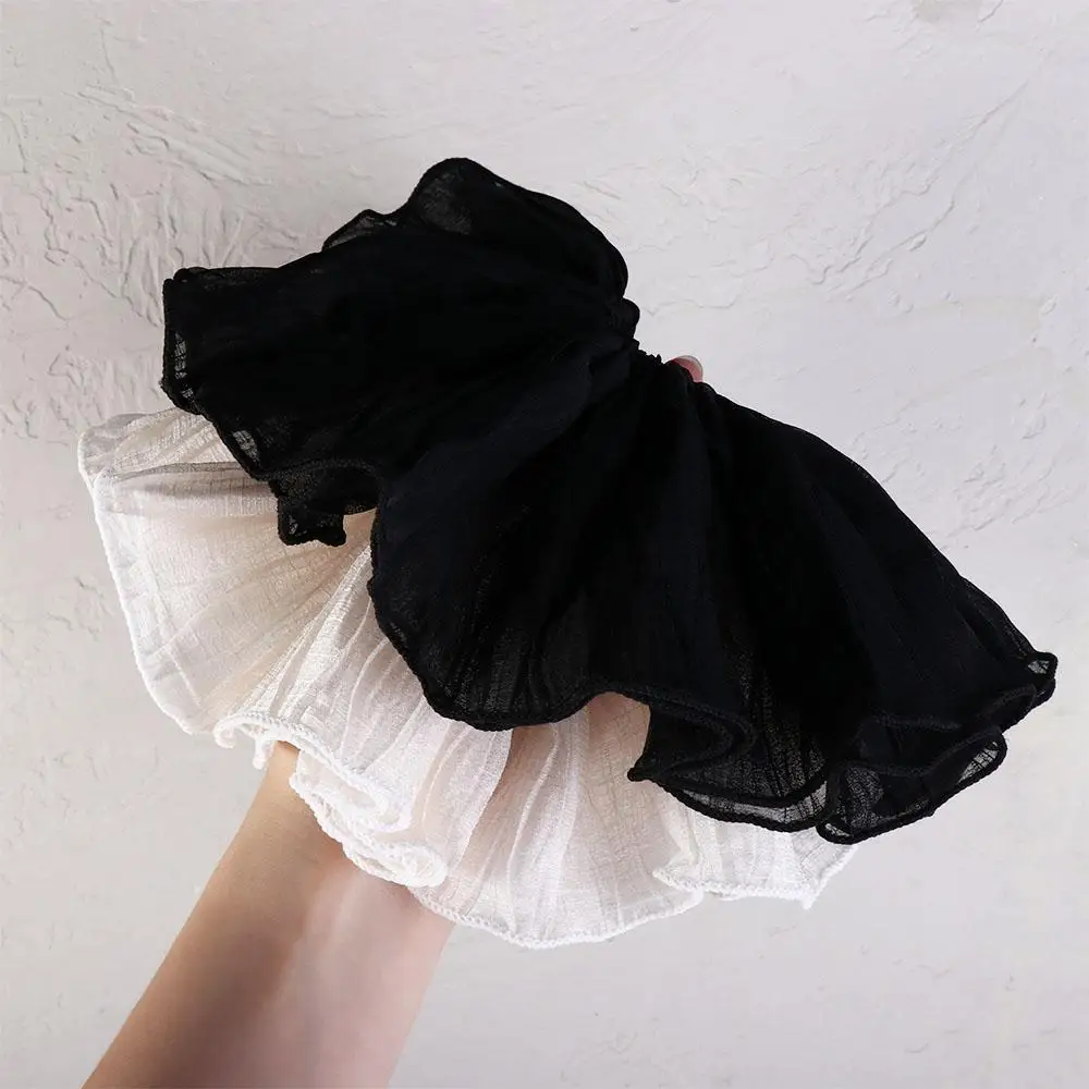 

Hair Ring Cloth Flower Girl Hair Band Girl Head Rope Mesh Hair Tie Korean Style Headwear Women Scrunchies Wrinkle Hair Rope