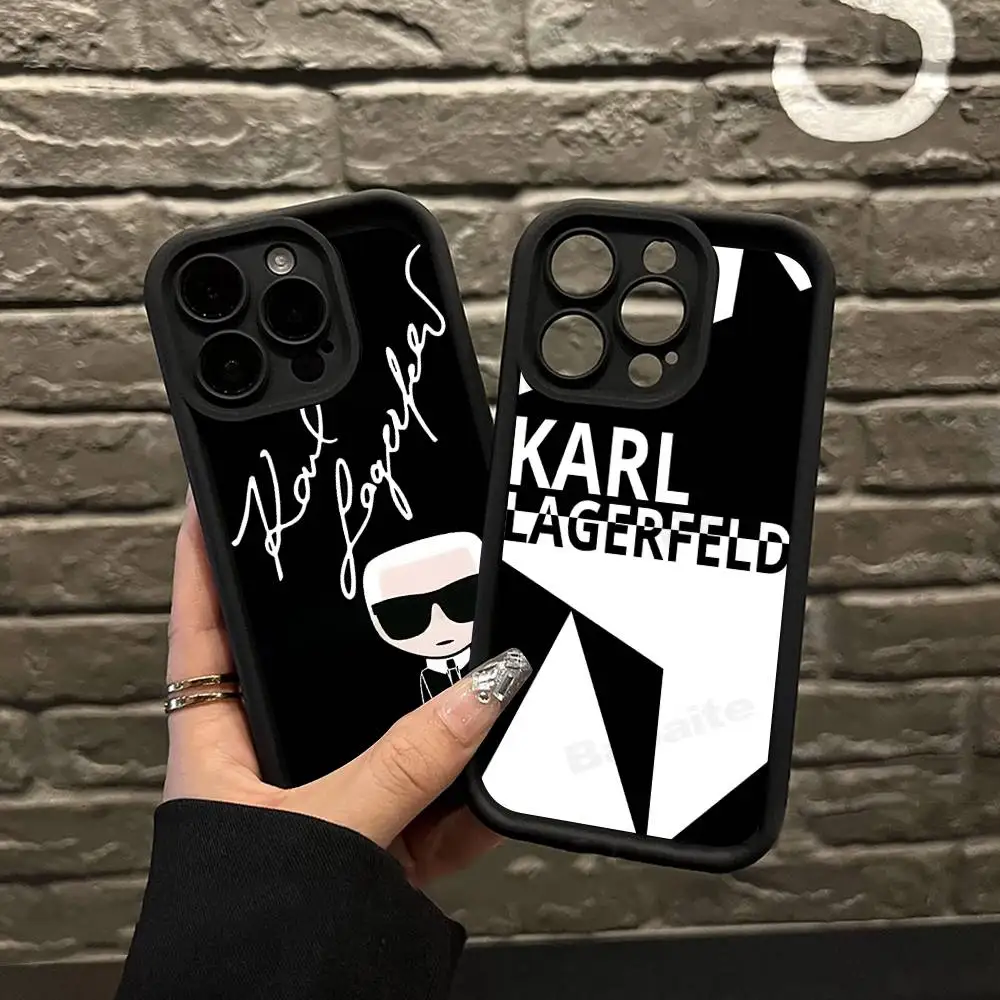Чехол для телефона K-KARLS CARTOONL-LAGERFELDS для IPhone 17 15 14 13 12 11 Pro Max Plus, силиконовый мягкий чехол
