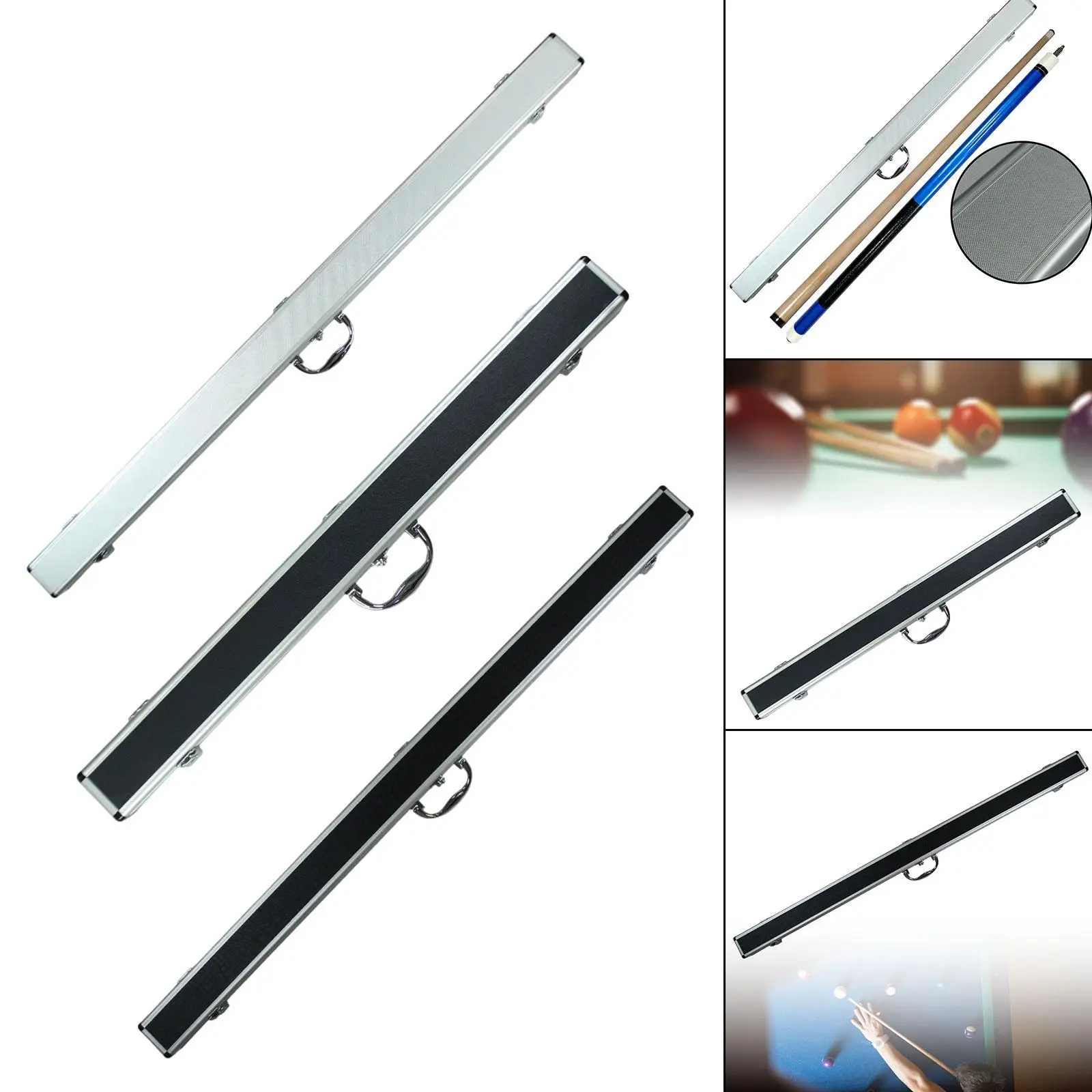 1/2 Billiard Stick Case Billiard Cue Bag Handbag Snooker Rod Holder Billiard Pool Rod Box for Exercise Practice Traveling Men