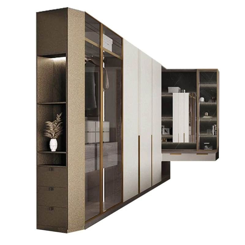 dq-High End Modular Custom Wooden Design Wardrobes Modern Bedroom Closet Wardrobe%