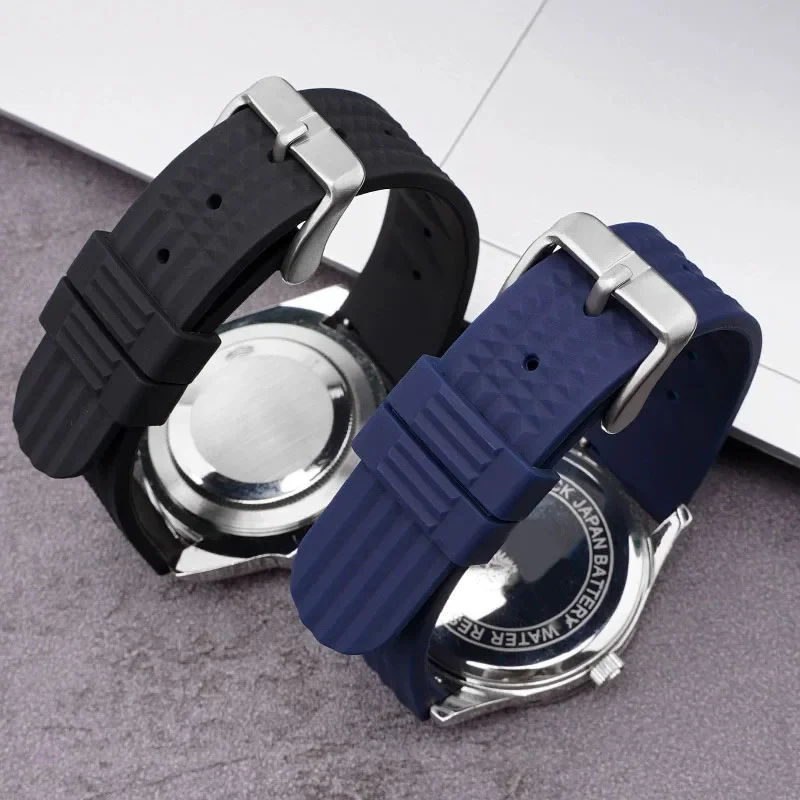 20mm 22mm Rubber Strap for Seiko for Rolex 1908 Wrist Band with Fast Release Soft Universal Sports Outdoor Breathable Watch Band