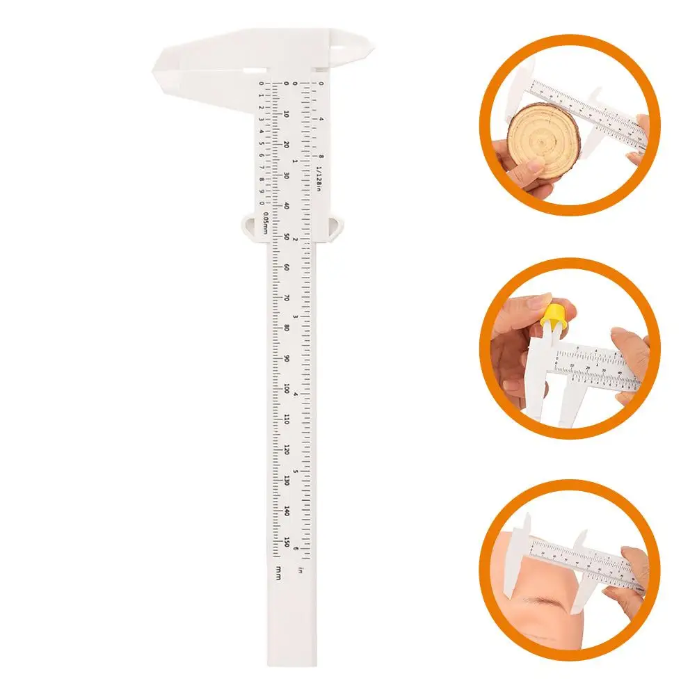 Eyebrow Spacing Measurement Ruler Multicolor Calipers Sliding Pocket Facial Plastic Durable Portable Make-up Safe Skin
