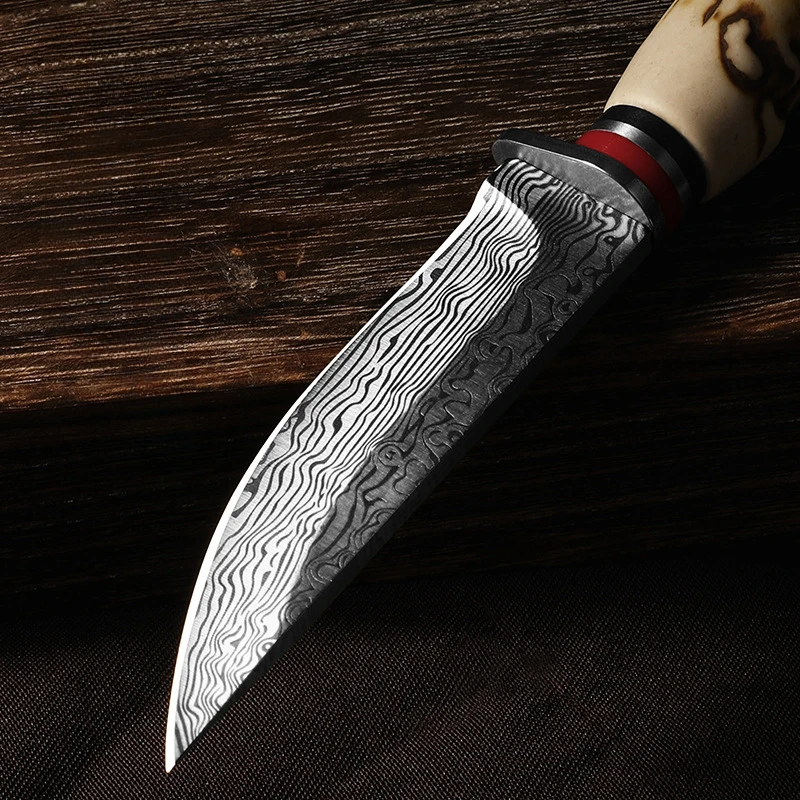 XTL-Mongolia Meat Knife, Forged High Hardness Sharp Meat Cutter, Fruit Curved Knife