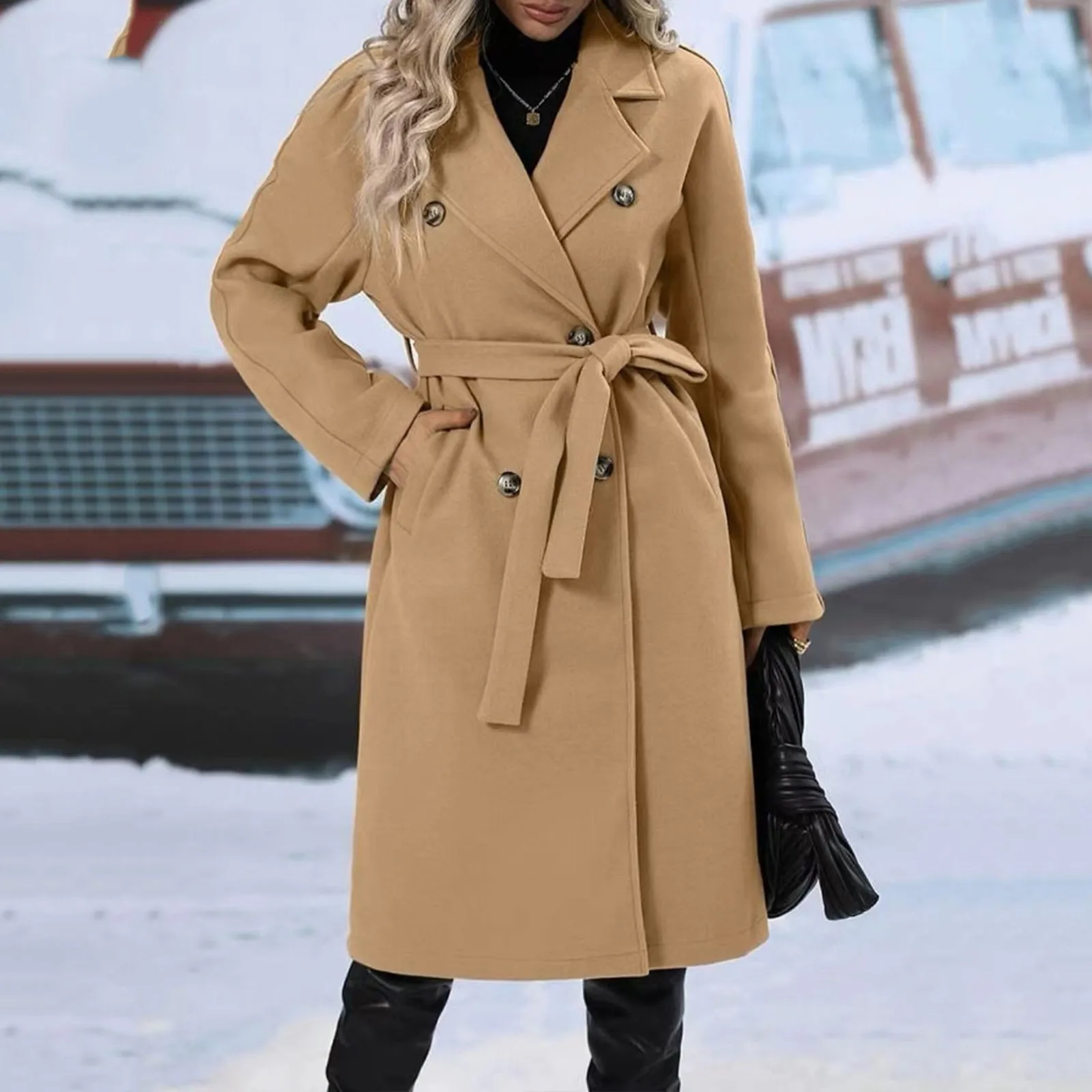 пальто Lapel Coat Outwear Trench Open Mid пальто Long Outerwears Coat Long Mid Cardigan Women женское Winter Front Casual Coat