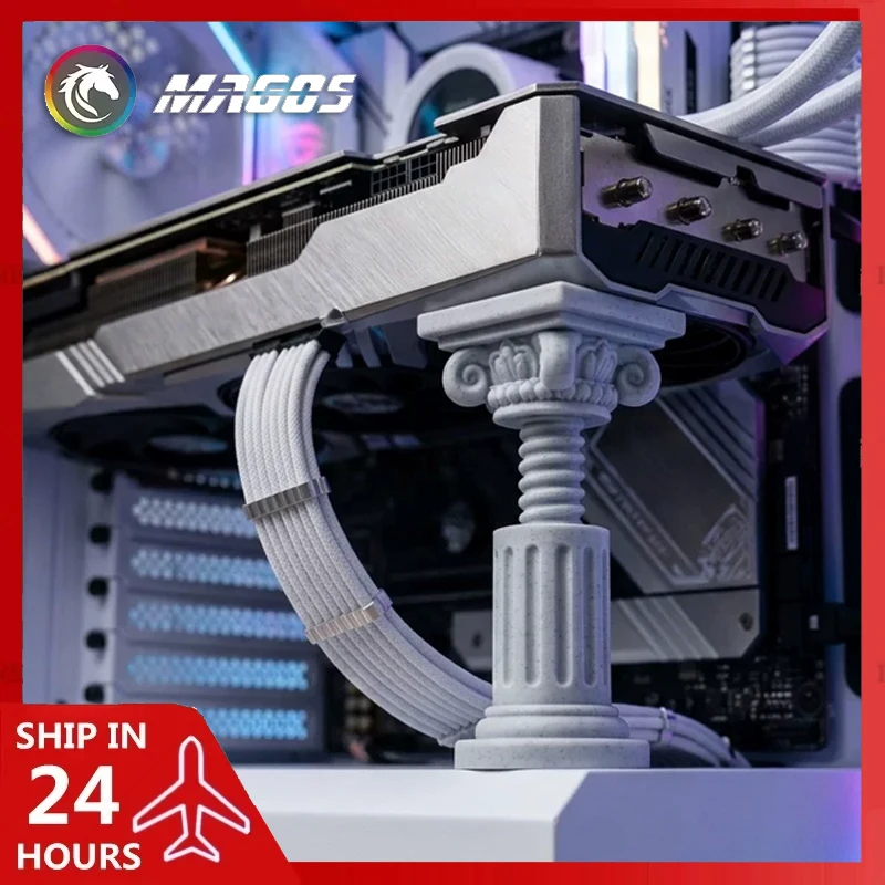 Creative Roman Column Bracket for Graphics Card Holder, 4.9-7.5cm/ 7-11cm Space Adjustable Prevent Falling