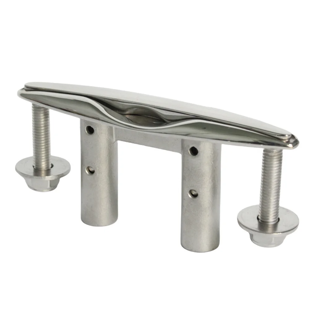 1 Piece Boat Pull Up Deck Cleat 316 Stainless Steel Retractable Heavy Duty Flush Mount Cleat Boat view 5