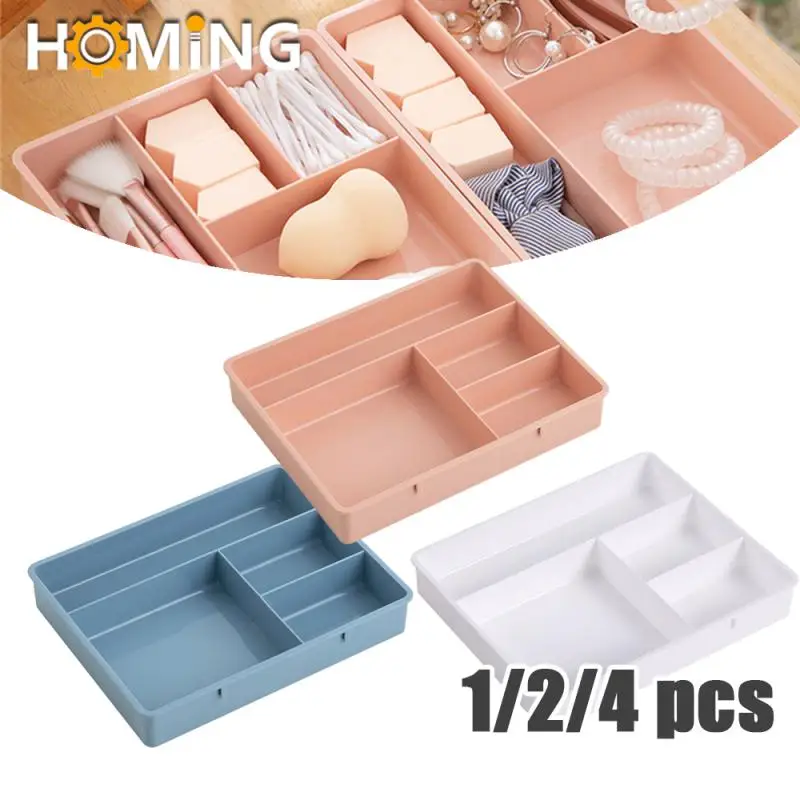 4/2/1pcs Under Desk Storage Box Drawer Desk Bottom Stationery Finishing Box Dtudent Dormitory Desktop Creative Dtationery Box