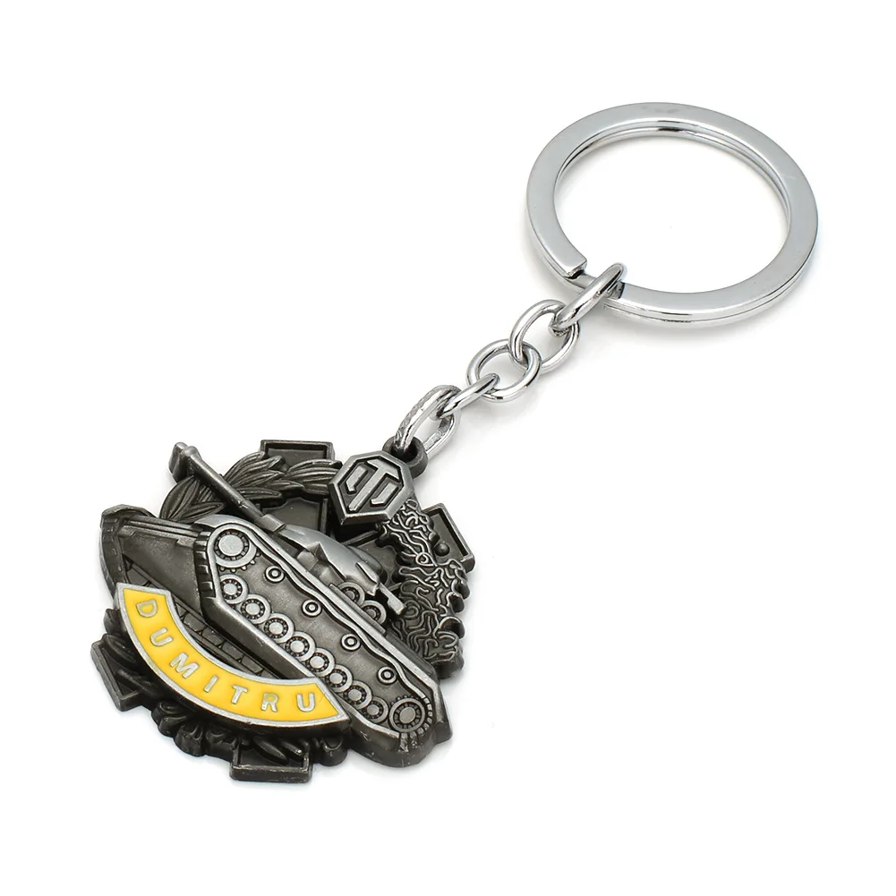 world of tanks keychain Ragland medal round coin Pendent Keyring key chain ring holder for car Fans souvenirs