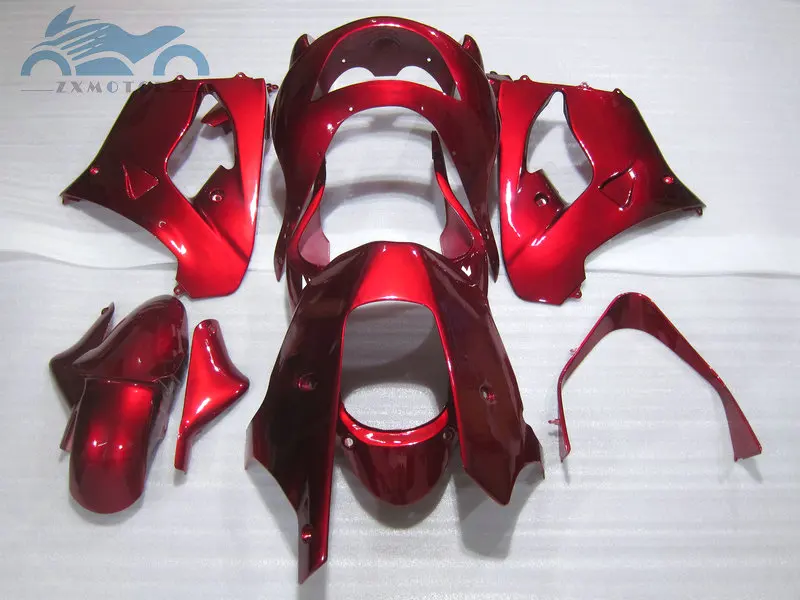 Motorcycle fairing kits for Kawasaki Ninja fairings kit ZX9R 1998 1999 ZX 9R 98 99 ABS plastic dark red road racing bodyworks