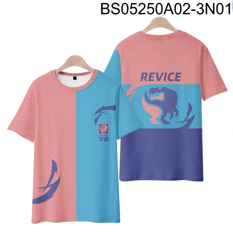 

Kamen Rider REVICE 3D Printing T-shirt Summer Fashion Round Neck Short Sleeve Popular Japanese Anime Streetwear Plus Size
