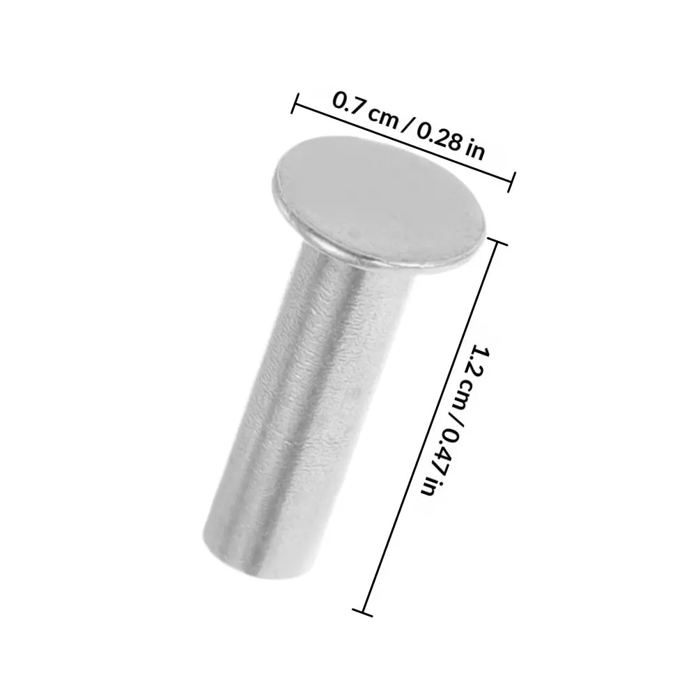 7Pairs Stainless Steel Kitchen Cutter Handle Rivets Locking Clamping Design for DIY Cutlery Assembly Outdoor Camping Cooking view 2