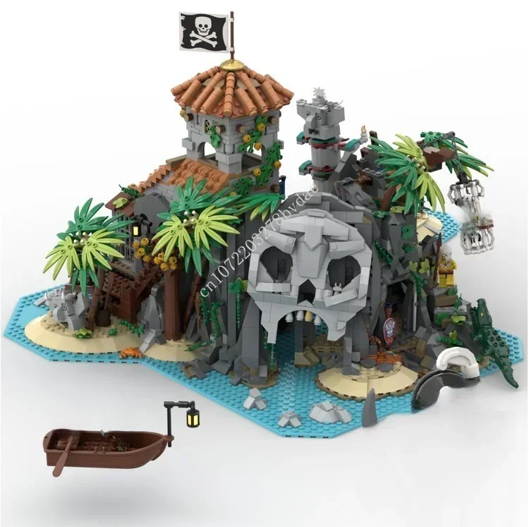 

3123PCS Treasure Island - Pirates of Barracuda Bay Creative Compatible Building Block BrickChildren's Toy Christmas Gifts